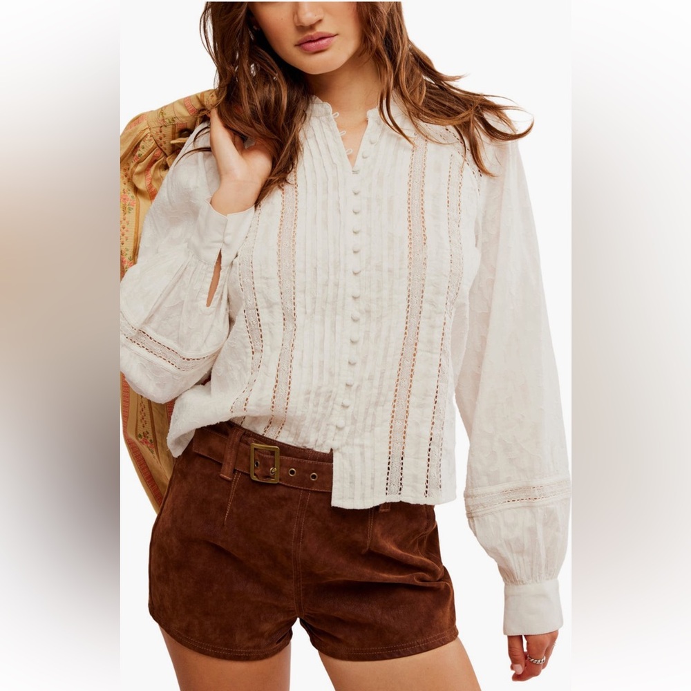 Free People White Blouse